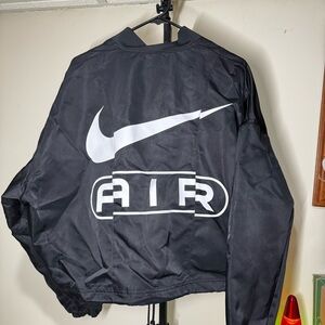 Nike Air Women’s Black Oversized Woven Bomber Jacket [FN1908-010] NWT Sz Small